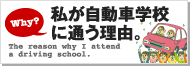 私が自動車学校へ通う理由。